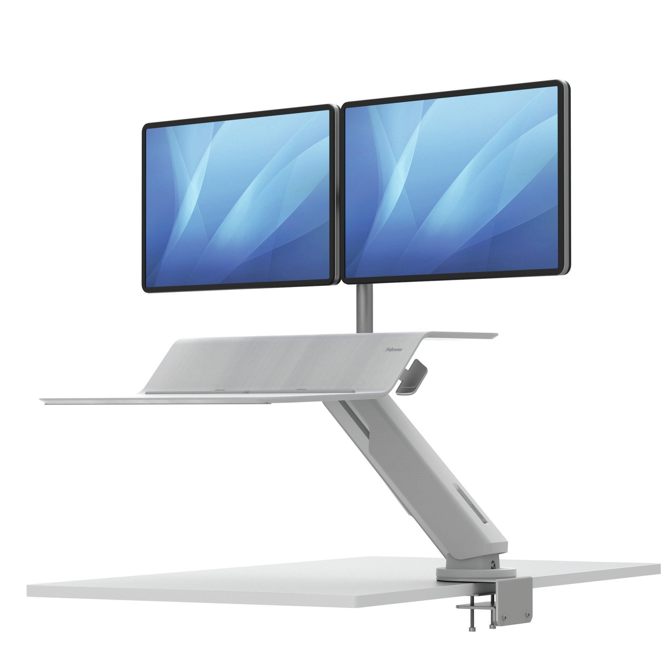 Fellowes Solución Lotus Sentado/De Pie Para 2 Monitores Blanco