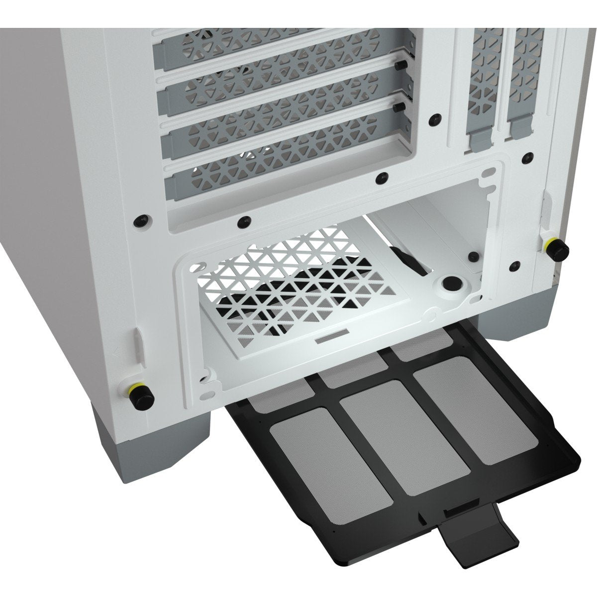 Caja Pc Corsair 4000d Airflow Midi Tower Blanco Corsair Crystal 4000d Airflow Mid-Tower Cristal Templado Blanca Cc-9011201-Ww