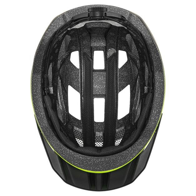 Casco De Ciclismo Uvex I-Vo 2 60-64cm, Amarillo Neón/Negro Mate