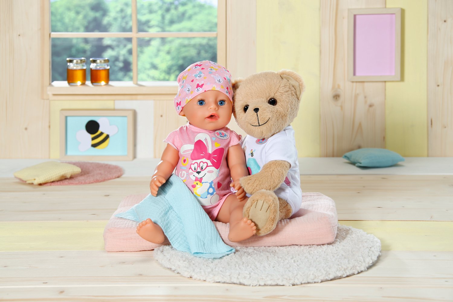 Muñeco Peluche Osito Blanco Baby Born 36cm