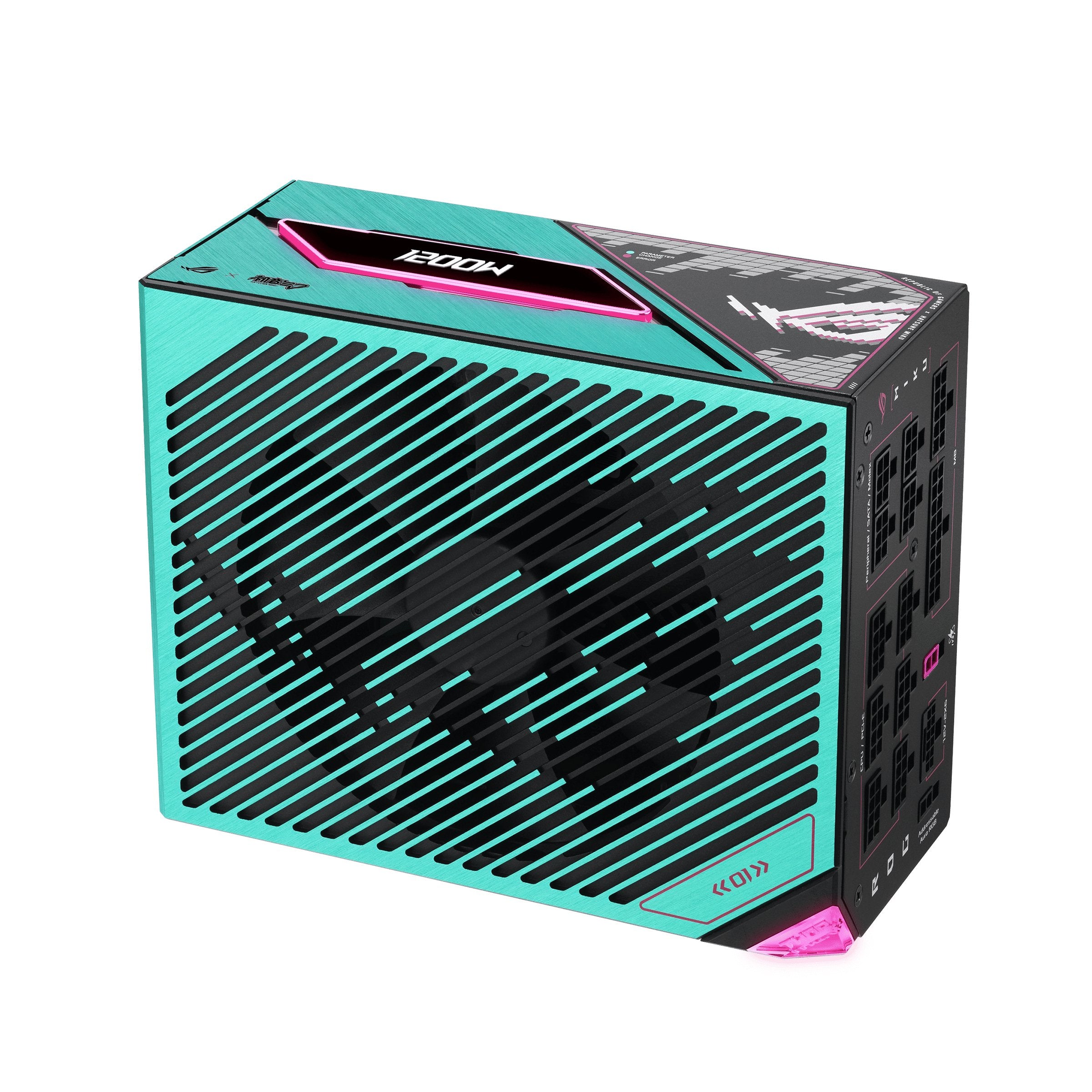 EAN 4711636125581 - ASUS ROG -THOR-1200P3-MIKU unidad de fuente de alimentación 1200 W 20+4 pin ATX ATX Multicolor imagen 8