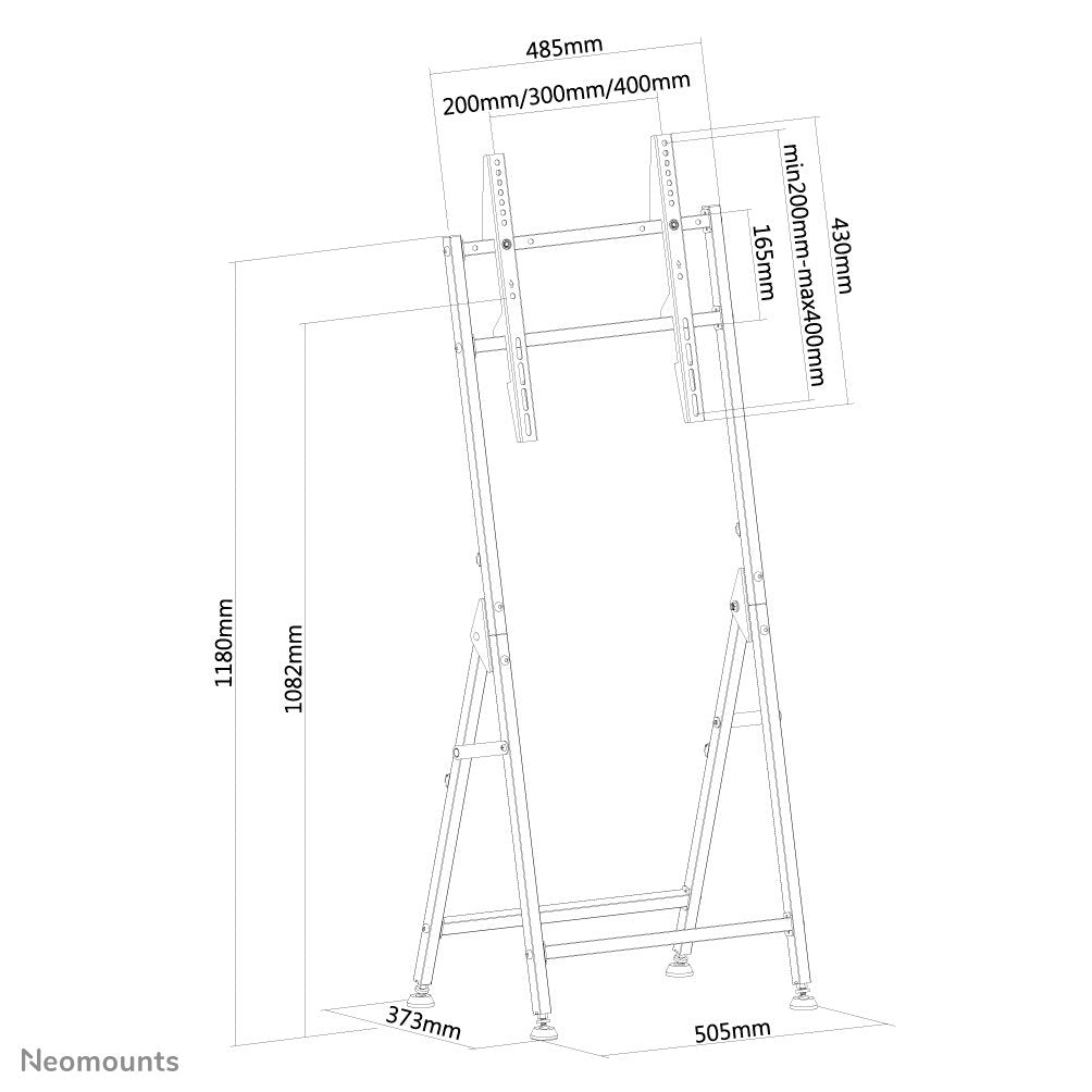 EAN 8717371446840 - Neomounts PLASMA-M1000 soporte para pantalla de señalización 139,7 cm (55") Negro imagen 3