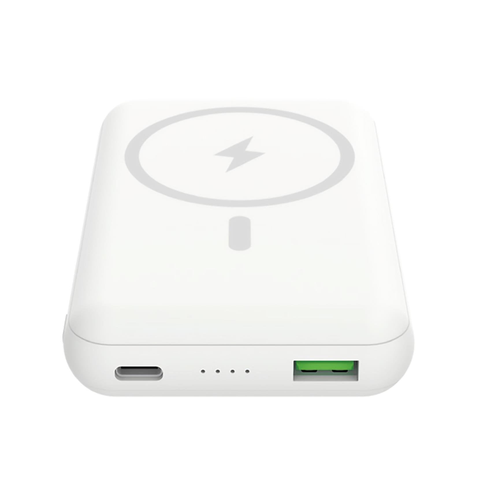 Power Bank Celly Magpb10000wh Batería Externa 10000 Mah Cargador Inalámbrico Blanco