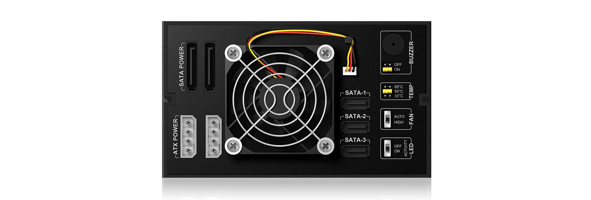 Backplane Icybox 3x3,5" Sata/Sas Hdd/Ssd -> 2x 5,25" Ib-563ssk Retail