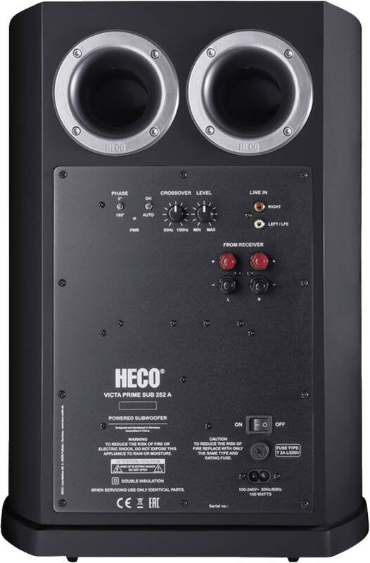 EAN 4029678348081 - Heco Victa Elite Sub 252 A Negro Altavoz de subgraves (subwoofer) activo 100 W imagen 3