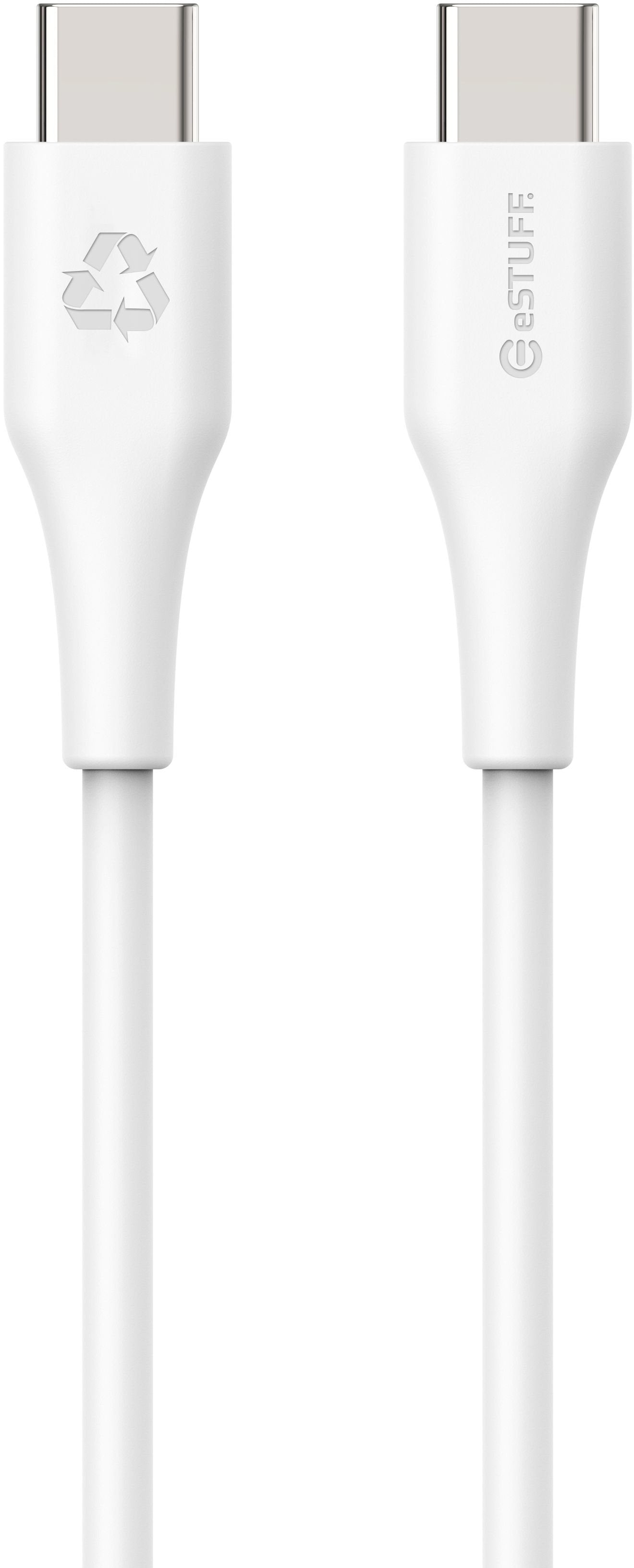 Infinite Usb-C To Usb-C Cable - 2m White. Recycled Plastic. - Super Soft - Warranty: 60m