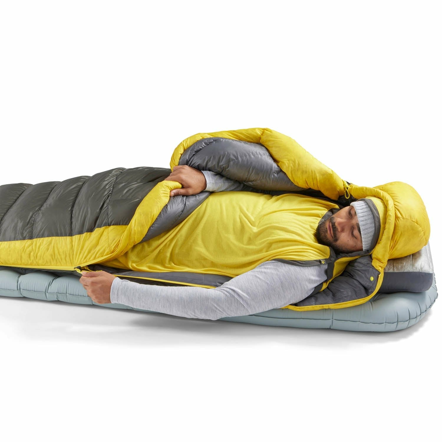 Saco De Dormir Tipo Momia Sea To Summit Spark Gris Y Amarillo