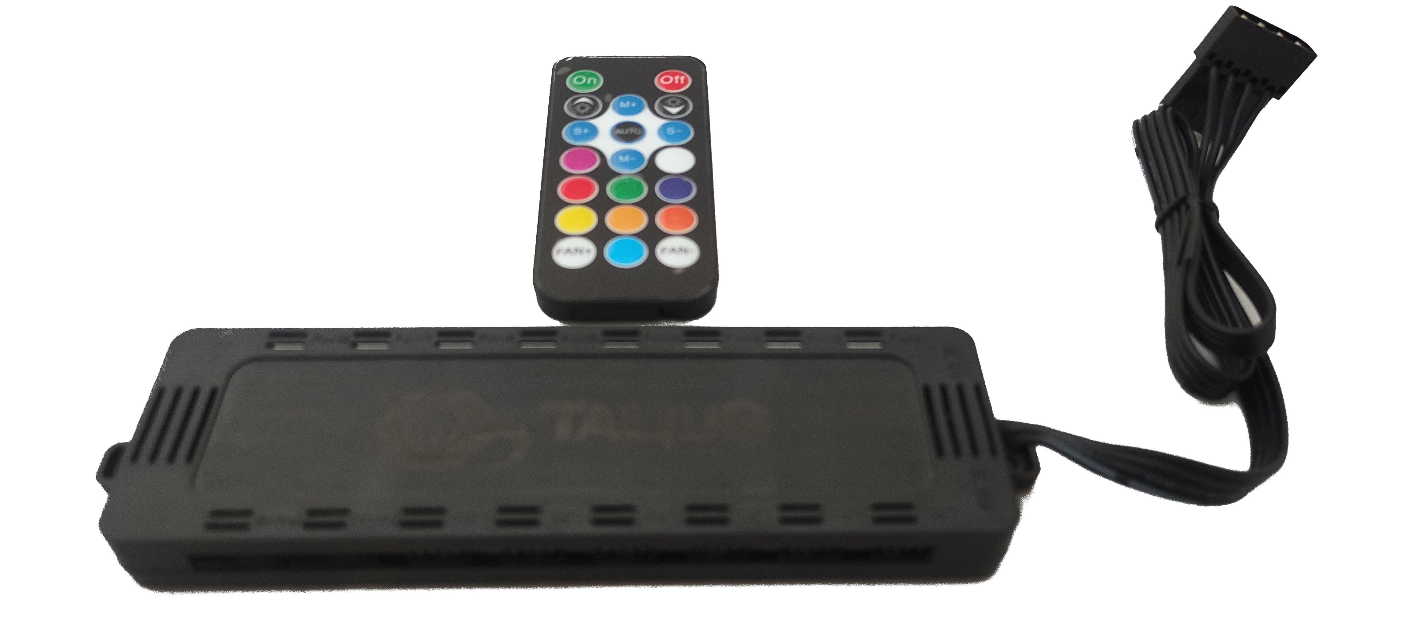 Talius Iris Spectrum Argb/Cronos Pack 9 Ventiladores 120mm + Centralita. Color Negro