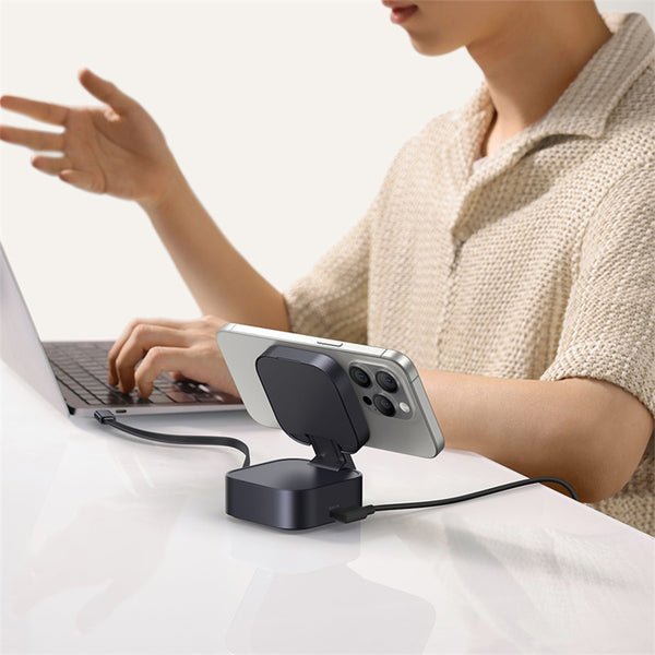 Picogo 2-In-1 Magnetic Wireless Charger Qi2 67w Black