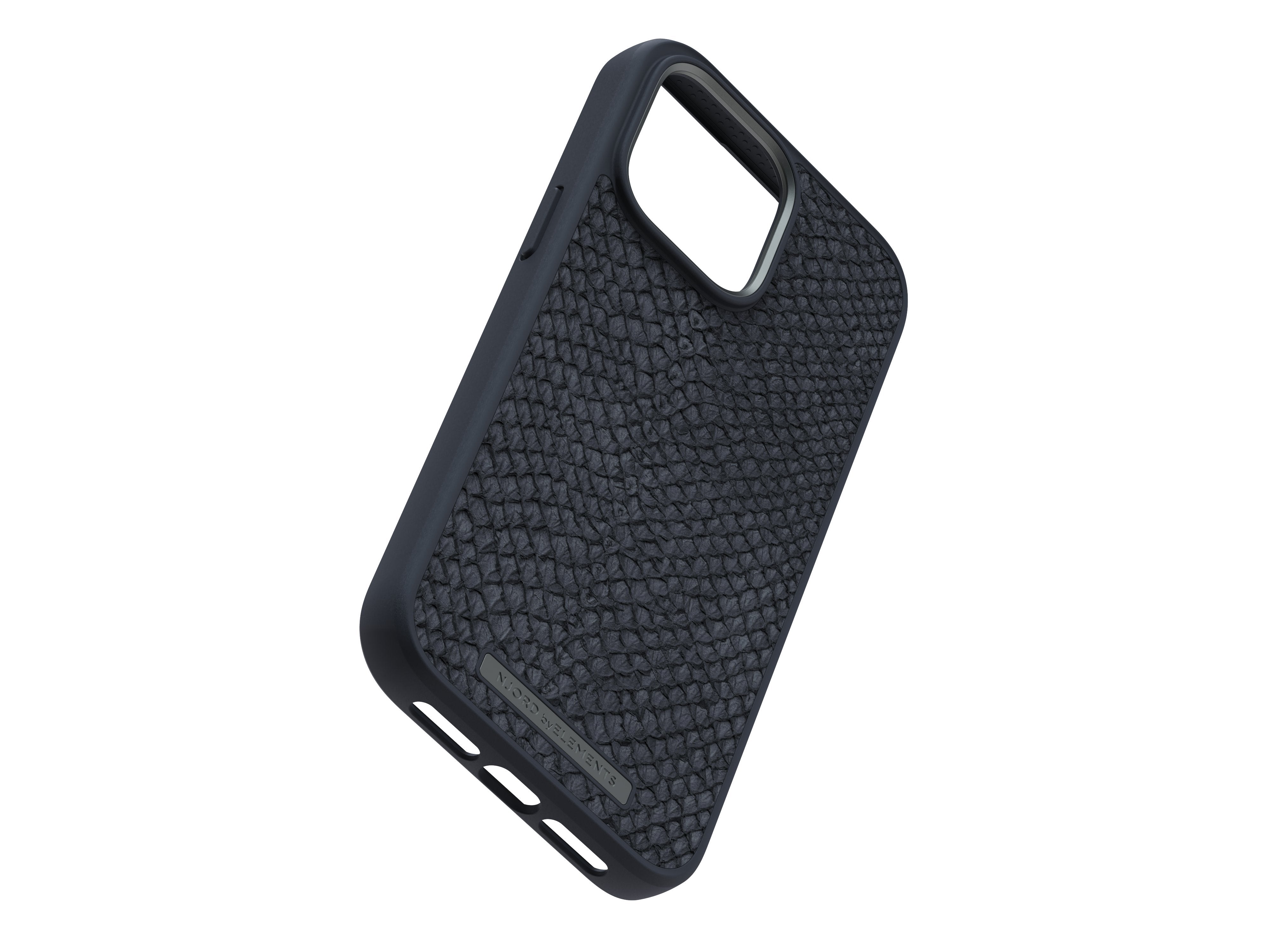 Njord Byelements Salmon Leather Magsafe Case - Iphone 14 Pro Max - Black
