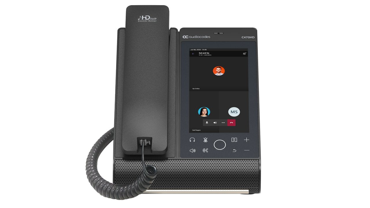 Audiocodes Teams C470hd Total Touch Ip-Phone Poe Gbe With Integrated Bt And Dual Band Wifi