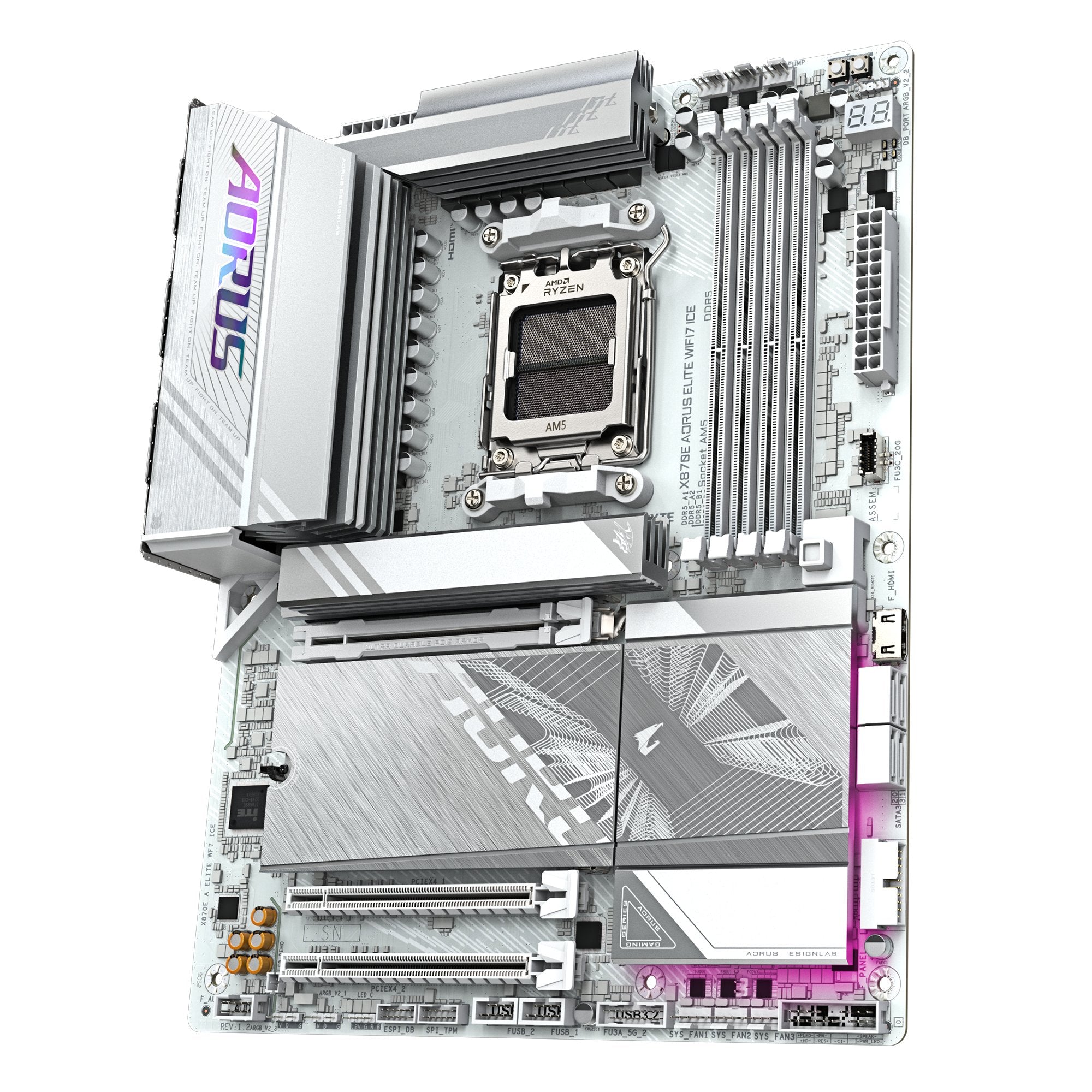 EAN 4719331871529 - GIGABYTE X870E AORUS ELITE WIFI7 ICE AMD X870E Zócalo AM5 ATX imagen 4