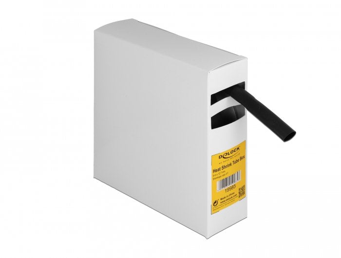 Schrumpfschlauch Box, Mit Innenkleber, Schrumpfungsrate 3:1, 5 M X 12,7 Mm Schwarz