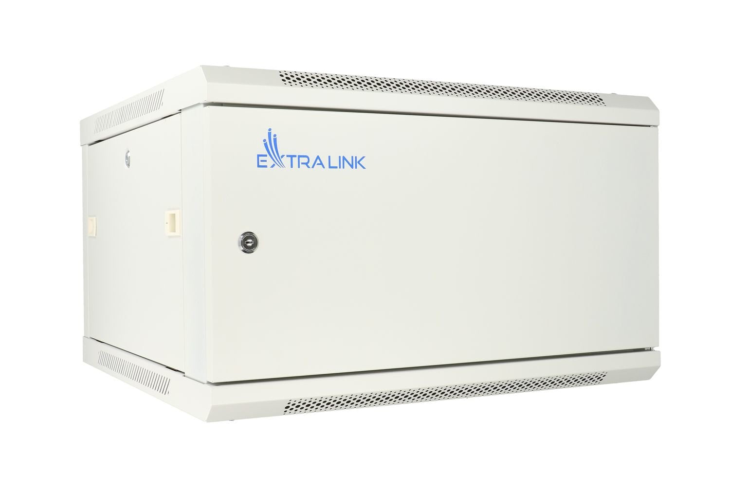 Armario Extralink 6u 600x600 Asp Gris   Rackmount  Montaje En La Pared, Puerta De Metal
