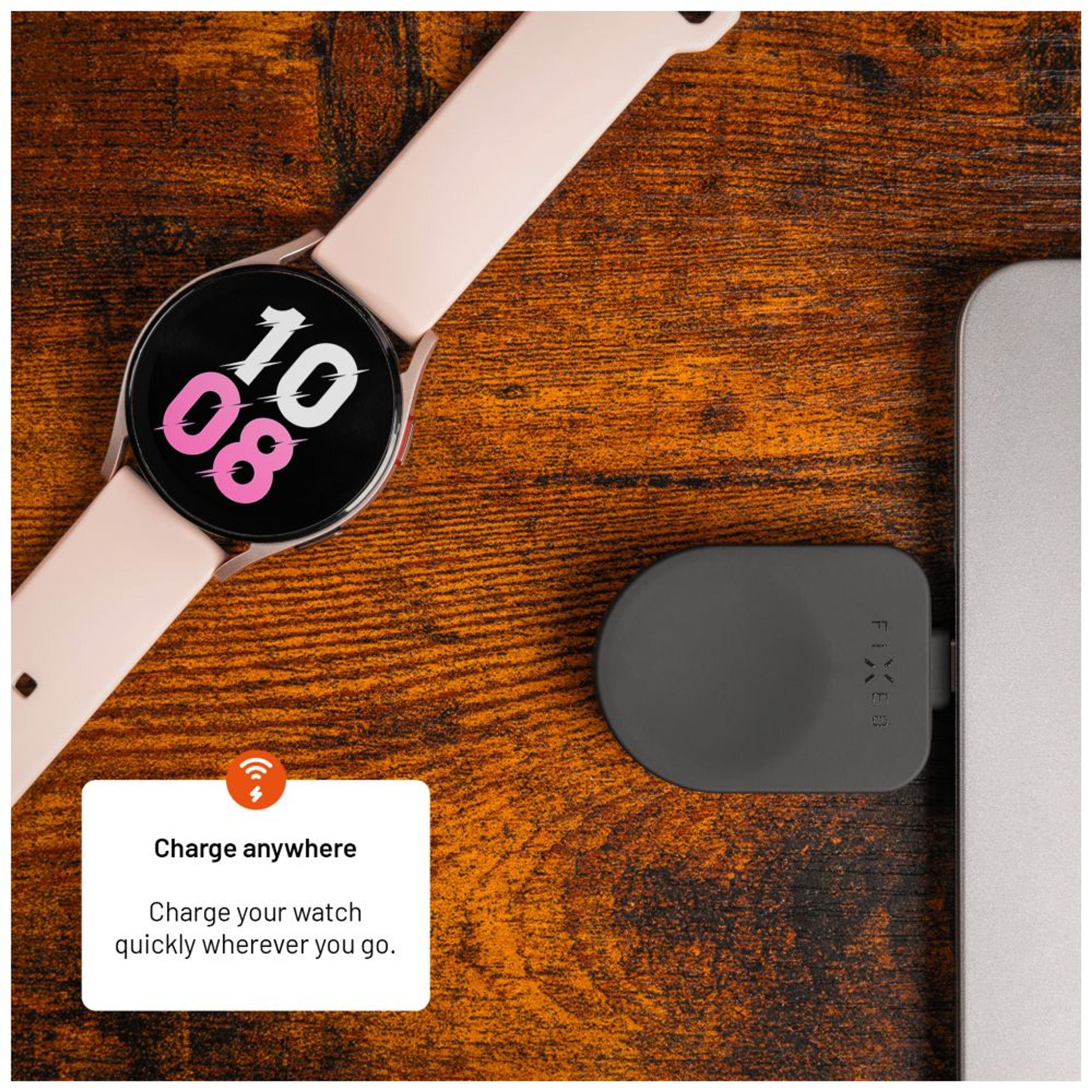 EAN 8591680182152 - FIXED FIXDW-SAP-BK cargador de dispositivo móvil Reloj inteligente Negro USB Cargador inalámbrico Interio imagen 5