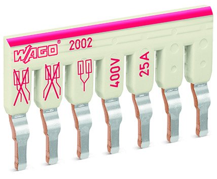 Wago 2002-477 Schachtelbrcker, 7-Vías,Isoliert, Gris Claro