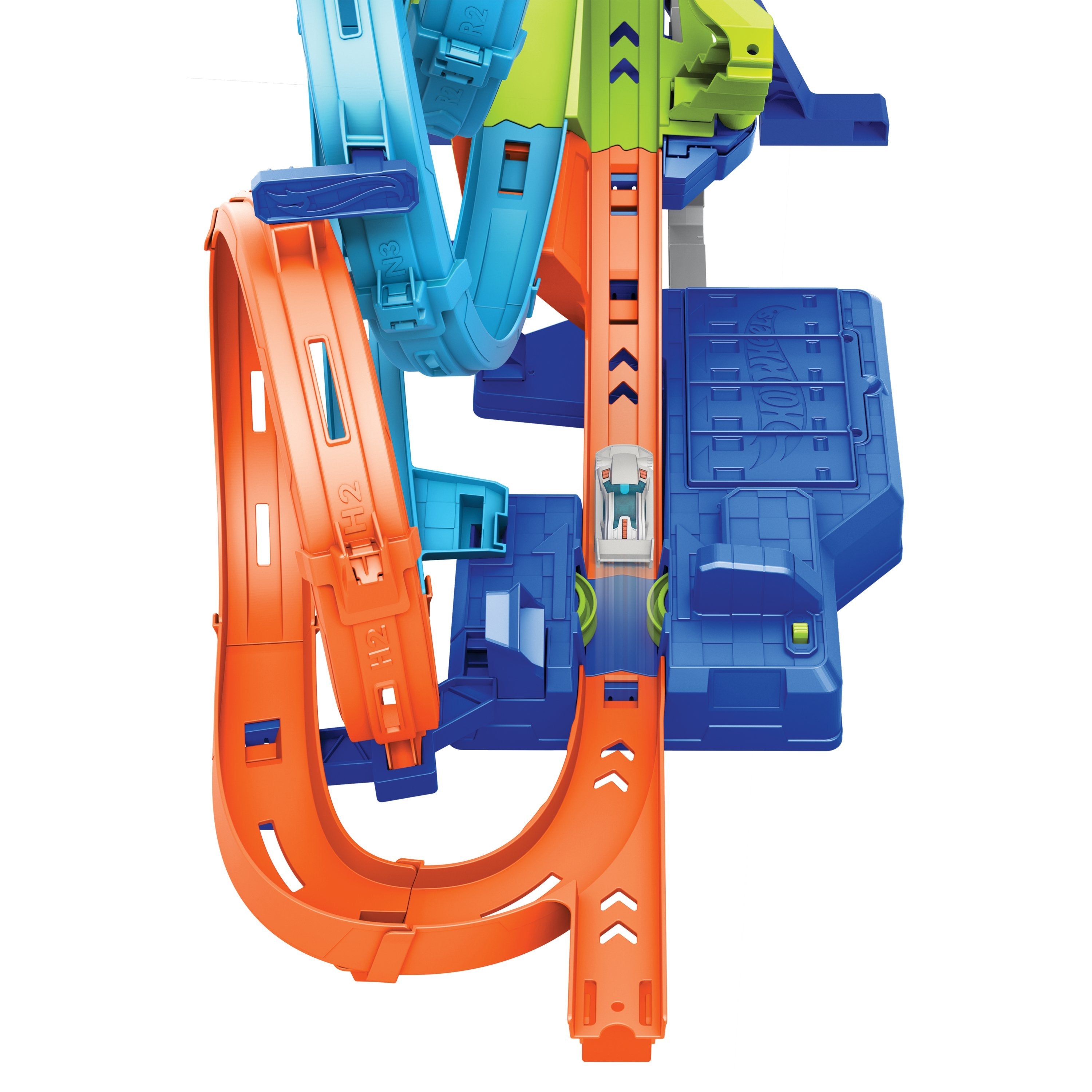 Hot Wheels Hot Wheels 4 Loopings Juego De Pistas Crash Danger, Pista De Carreras Hxr70
