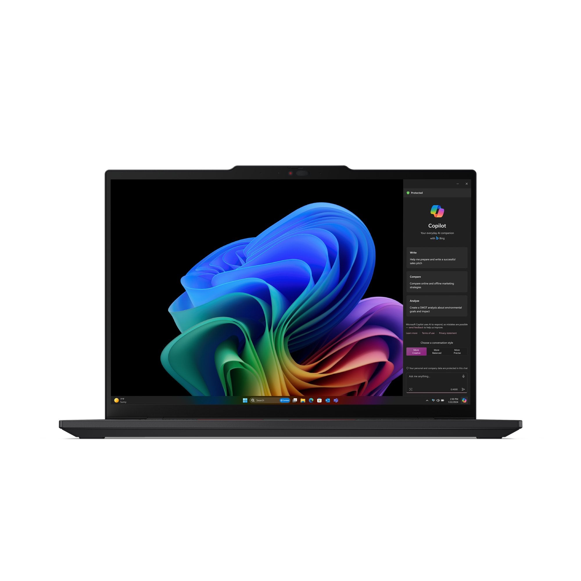 EAN 0198154307776 - Lenovo ThinkPad T14s Gen 6 (Snapdragon) Copilot+ PC Qualcomm Snapdragon X1E-78-100 Portátil 35,6 cm (14") imagen 2
