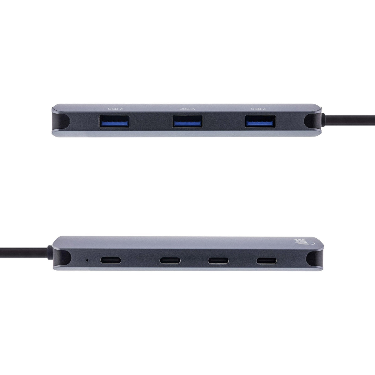 Hub Inline® Usb 3.2 Gen.2 Hub, 4x Usb-C + 3x Usb-A, Pd 100w, Aluminium, Gris