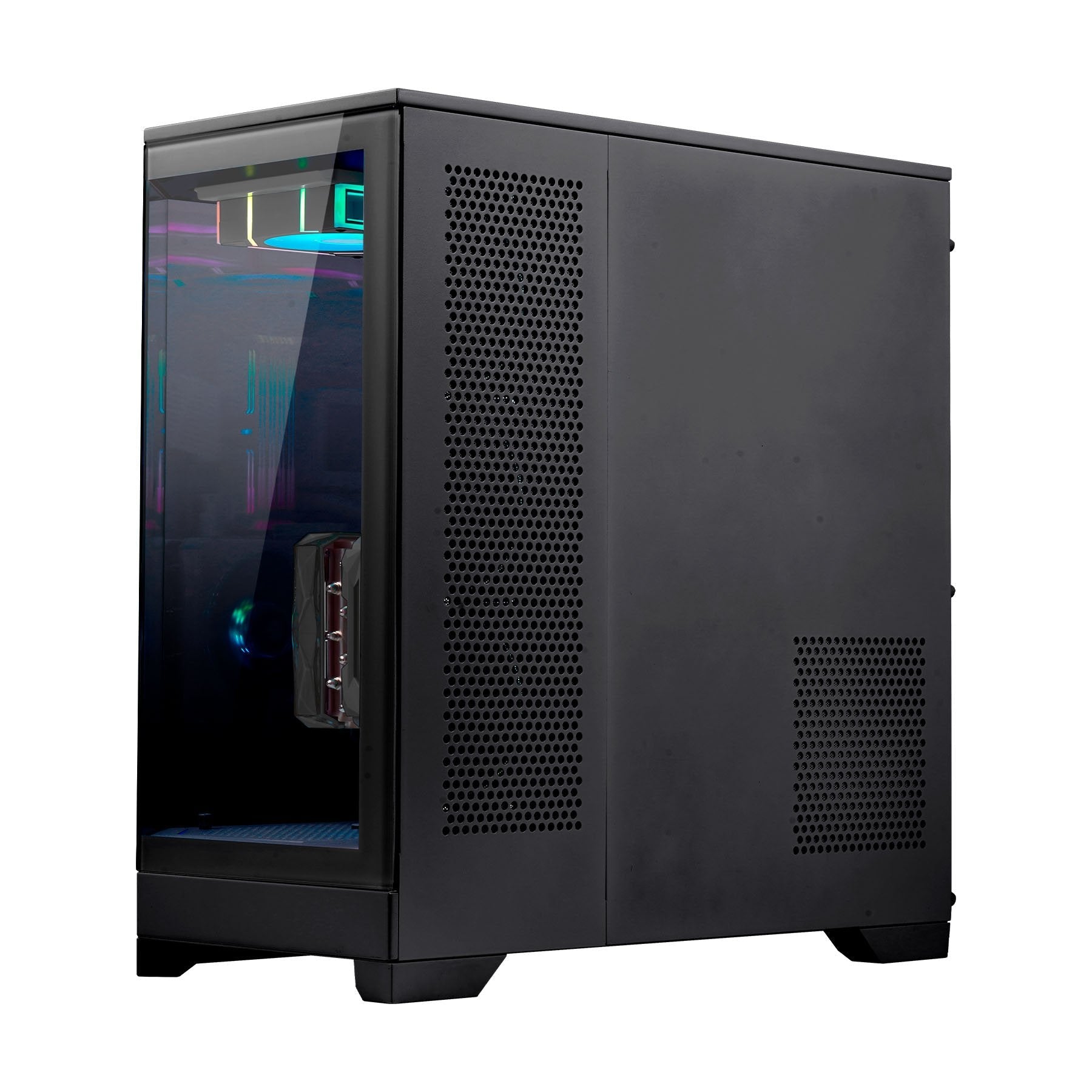 Caja Pc Abysm Danube Sava H600 Black  Torre E-Atx, Atx, Itx, Micro Atx - Lateral Y Frontal Cristal Templado - 3.5" Y 2.5" -
