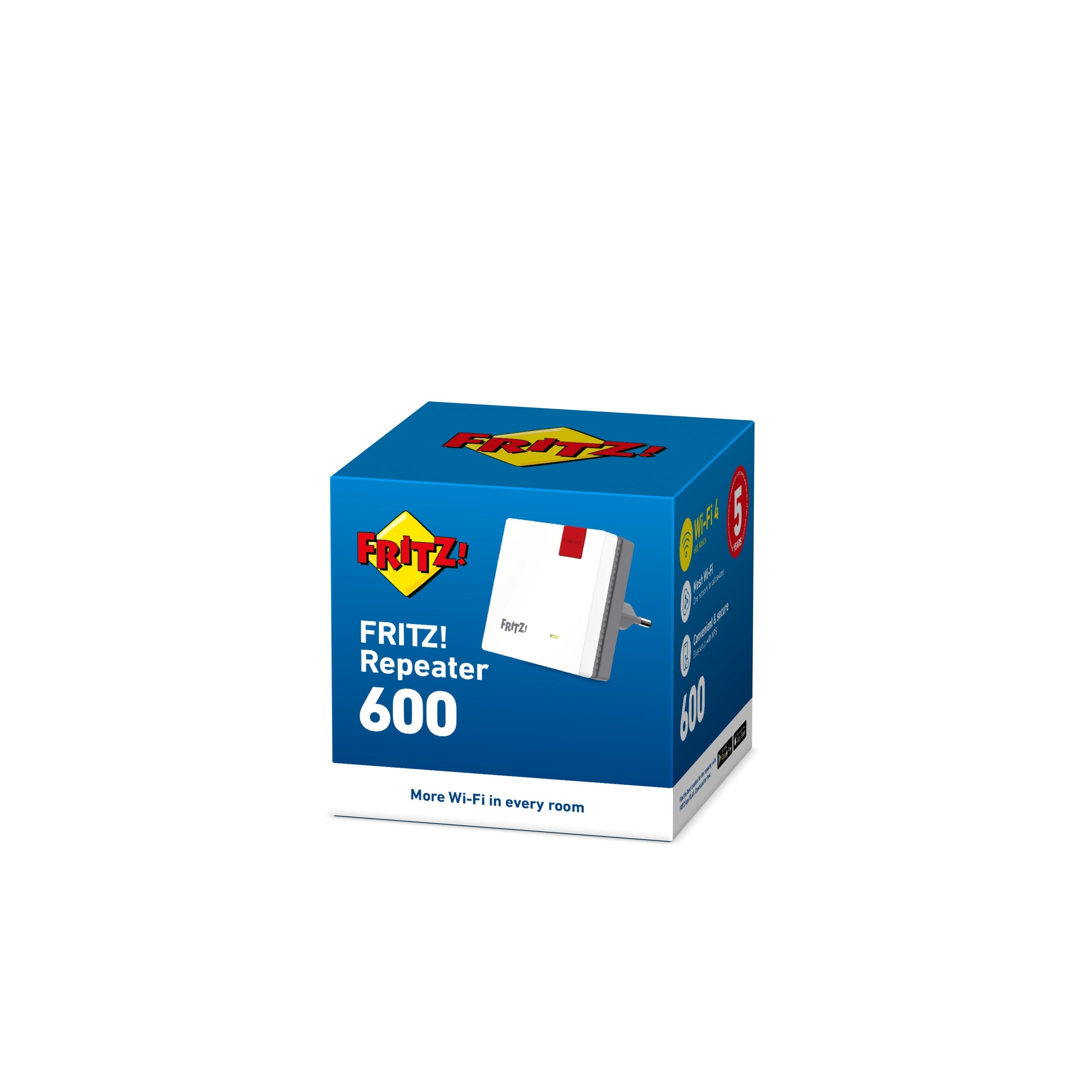 Wireless Lan Repetidor Fritz!Wlan 600  600mbps/Mesh/Mimo 2x2/Mps/Bajo Consumo 20002885