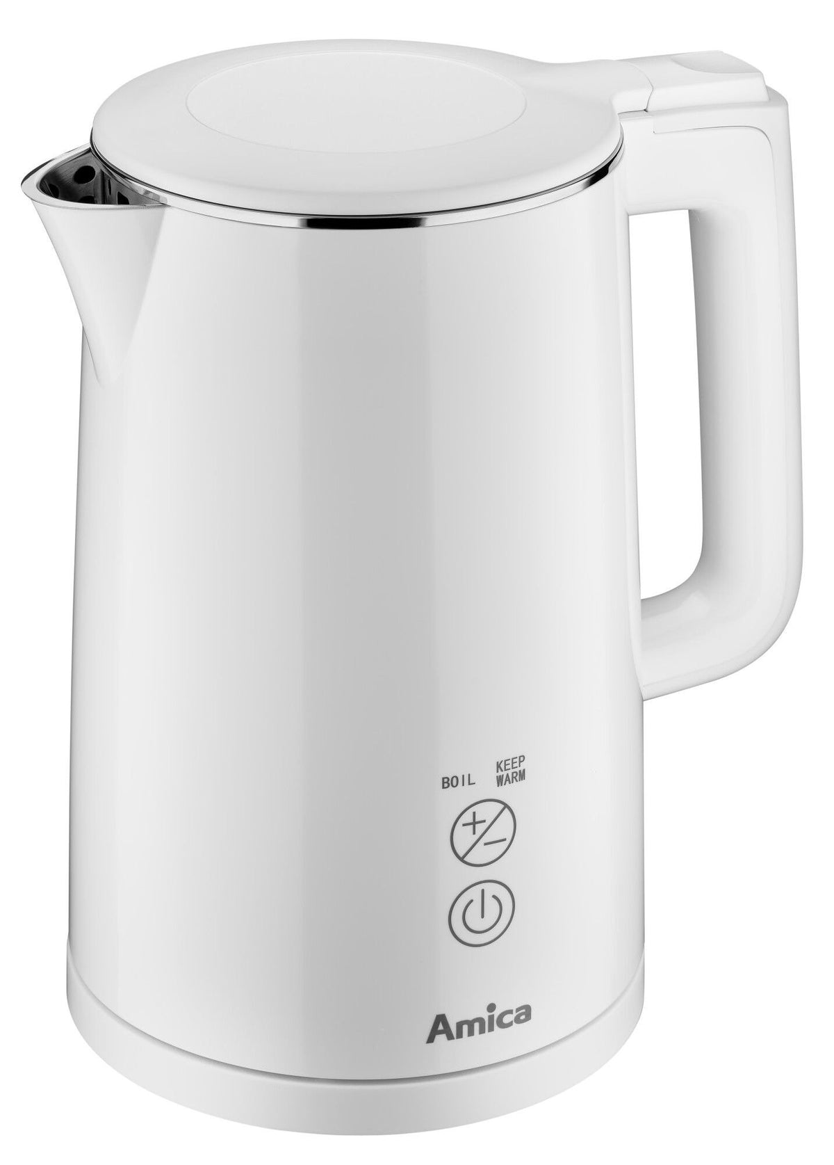 EAN 5906006941413 - Amica KF 6011 Digital tetera eléctrica 1,5 L 2200 W Blanco imagen 2