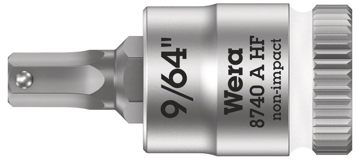 Wera 8740 A 05003384001 Hexagonal Interior Vaso 9/64" 1/4" (6.3 Mm)