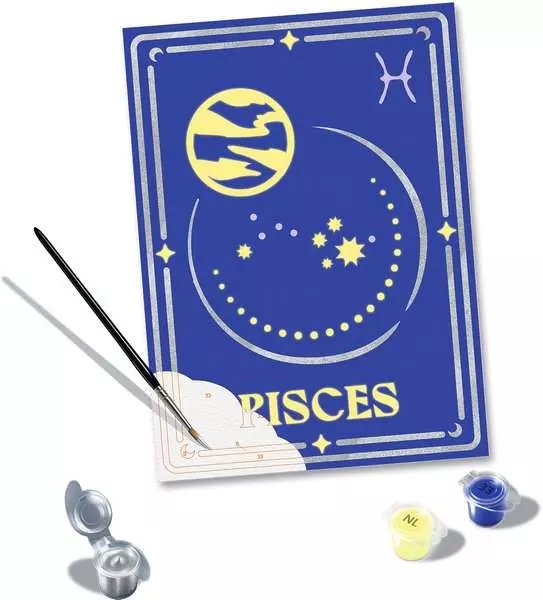 Ravensburger Creart - Signo Zodiacal Piscis, Pintura 23735