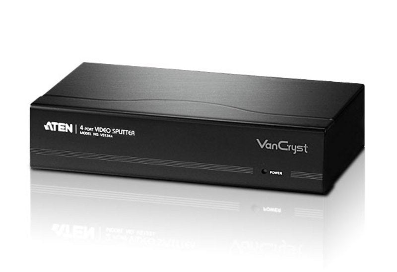 Aten Vga Splitter 4-Port Vga Video Splitter (450 Mhz) (Vs134 4 Port Video Splitter