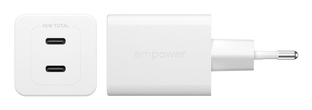 EAN 5715685027574 - PanzerGlass empower™ by ® Turbo 45W Charger incl. 2 x USB-C | EU Plug | Silver White Smartphone Blanco Co imagen 5