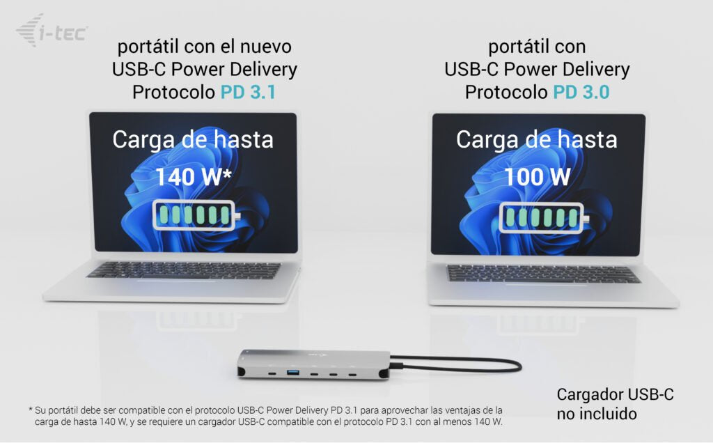 Usb-C Metal Nanodock Pd140 Charge