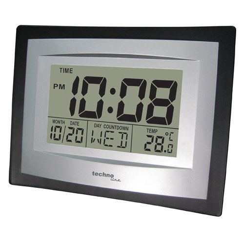 Technoline Reloj De Pared Ws8004 Plata