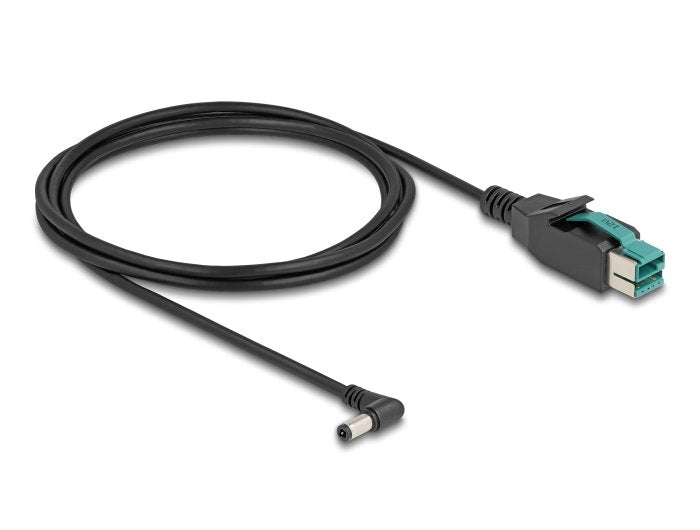 Delock 80610 Cable Poweredusb Macho 12 V A Dc 5,5 X 2,5 Mm Macho Sesgado 2 M
