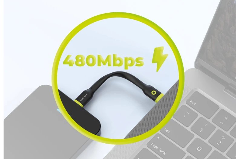 Mobile Origin Compact Cable Usb-C To Usb-C Black 10cm