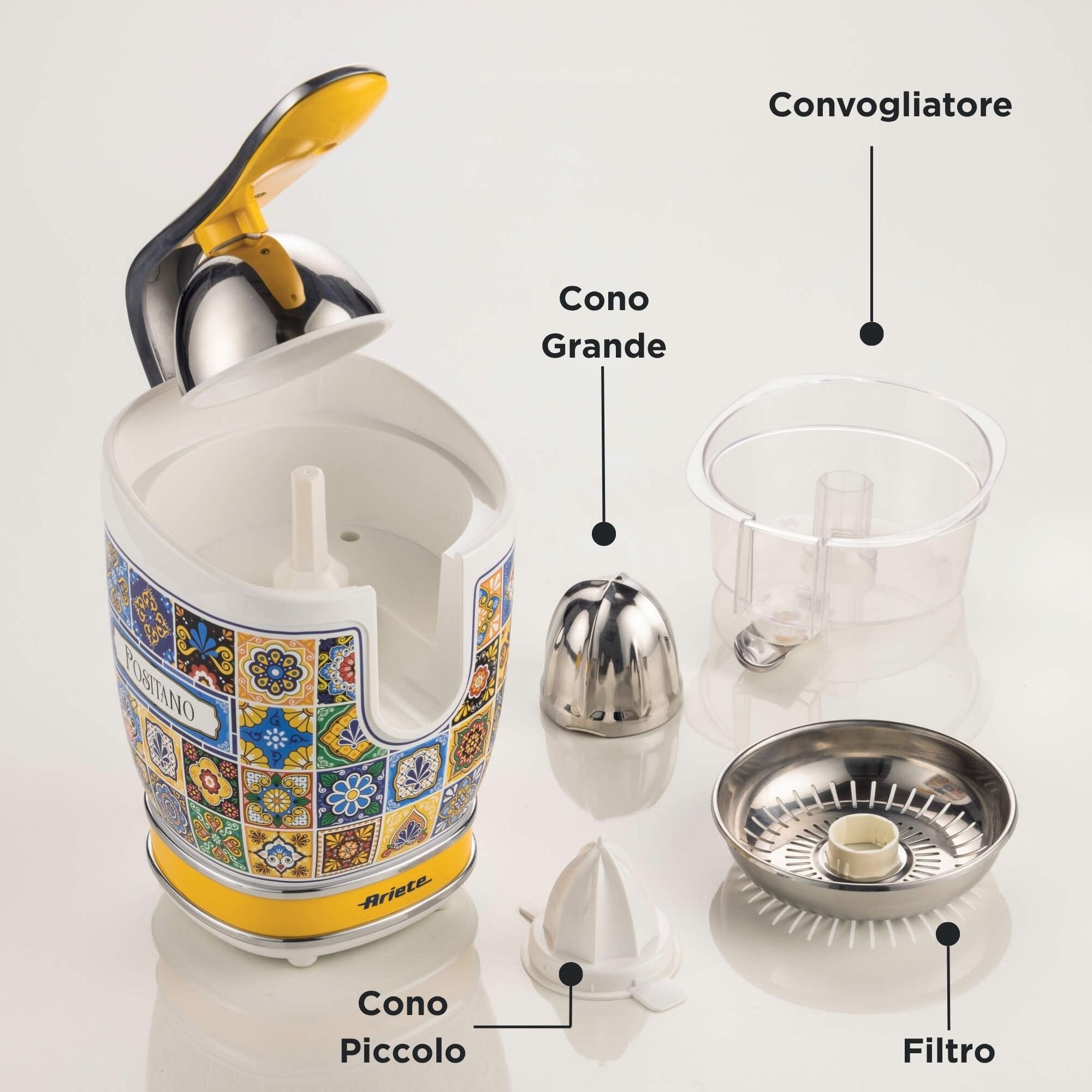 EAN 8003705122840 - Ariete 0413/0P prensa de cítricos eléctricos 0,6 L 85 W Azul, Amarillo imagen 4