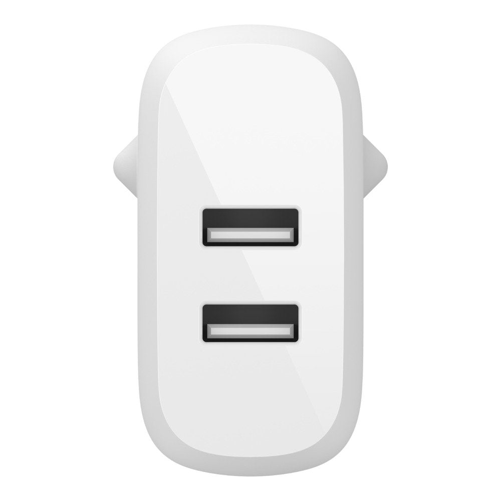 Cargador Pared Belkin Wcb002vfwh Doble Usb-A Boost Charge  12wx2  Color Blanco