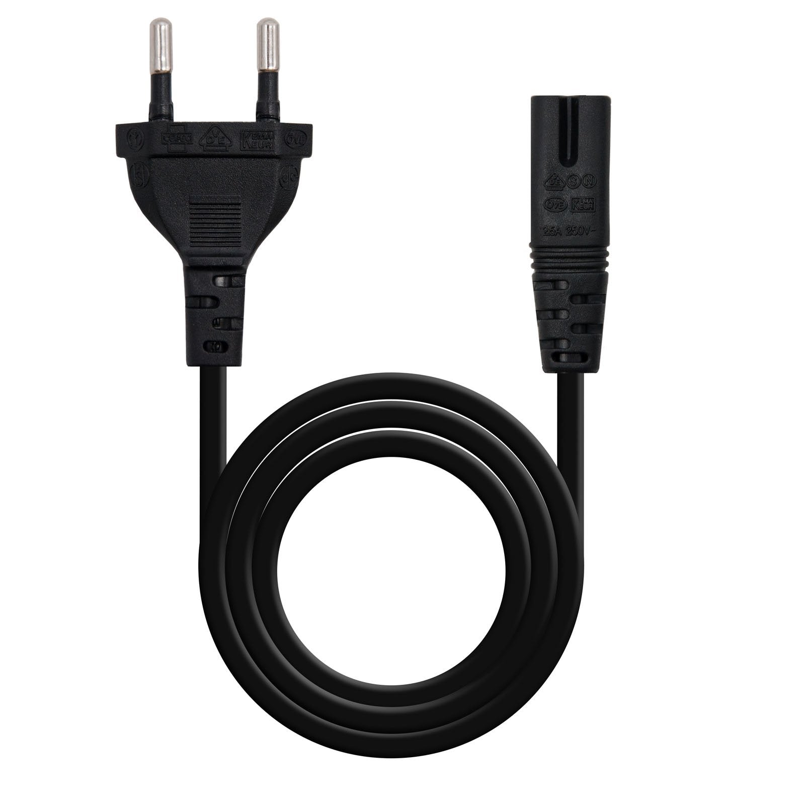 Cable Alimentacion Forma 8, Cee7/16/M - C7/H, 3m
