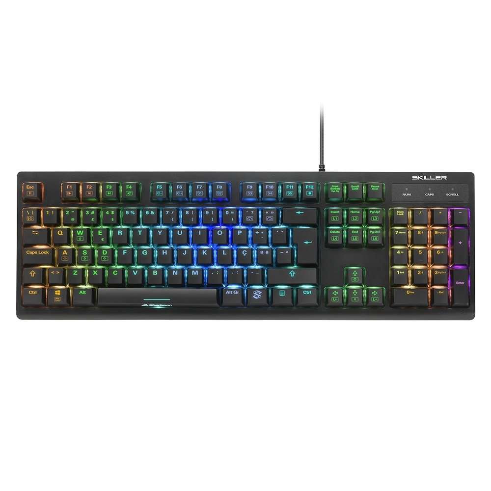 Teclado Gaming Sharkoon Shark Skiller Sgk30 Red Portugues