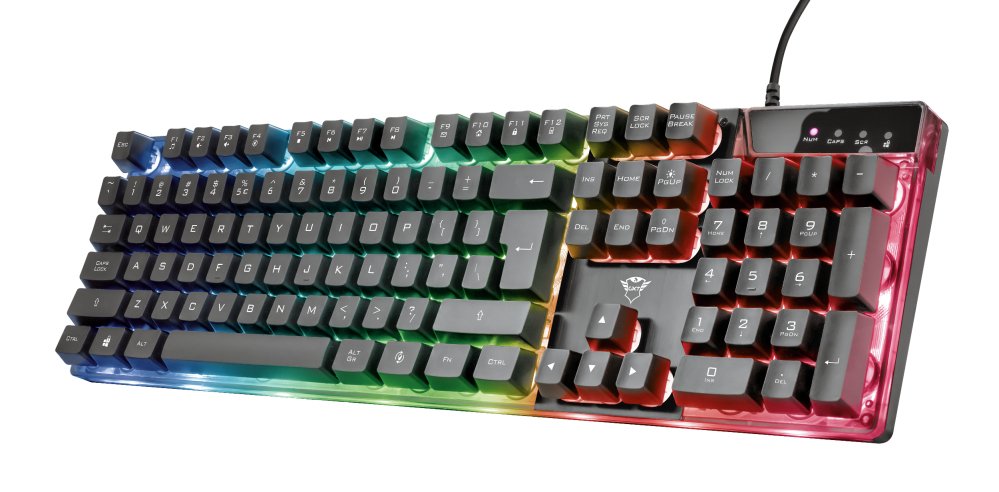 EAN 8713439236514 - Trust GXT 835 Azor teclado Juego USB QWERTY Inglés Negro imagen 1