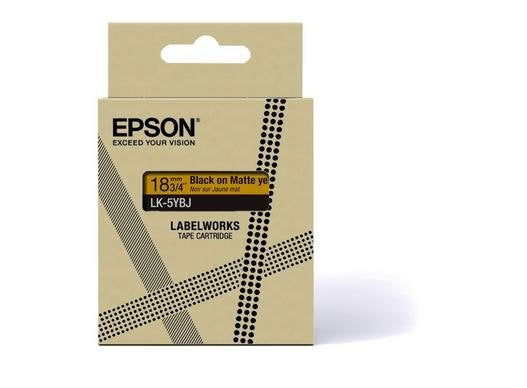 Epson C53s672075 Cinta Para Impresora De Etiquetas Negro Sobre Amarillo