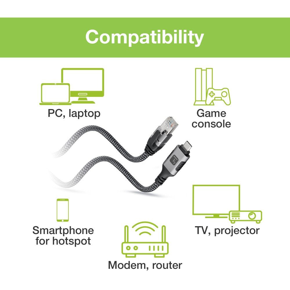 EAN 8059018369700 - Techly ICOC U3C-RJ45-010 cable de red Plata, Negro 1 m Cat6 F/UTP (FTP) imagen 10