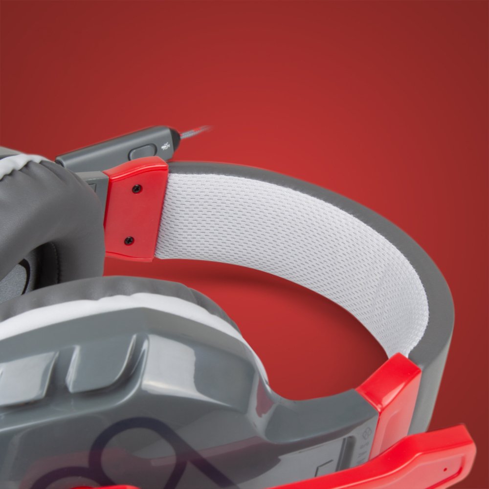 Auriculares Gaming Con Micrófono Fr-Tec Samus Jack 3.5 Rojos