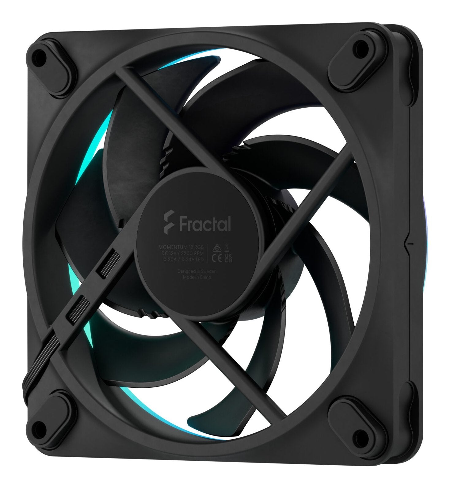 EAN 7340172708889 - Fractal Design Momentum 12 RGB Carcasa del ordenador Ventilador 12 cm Negro 1 pieza(s) imagen 6