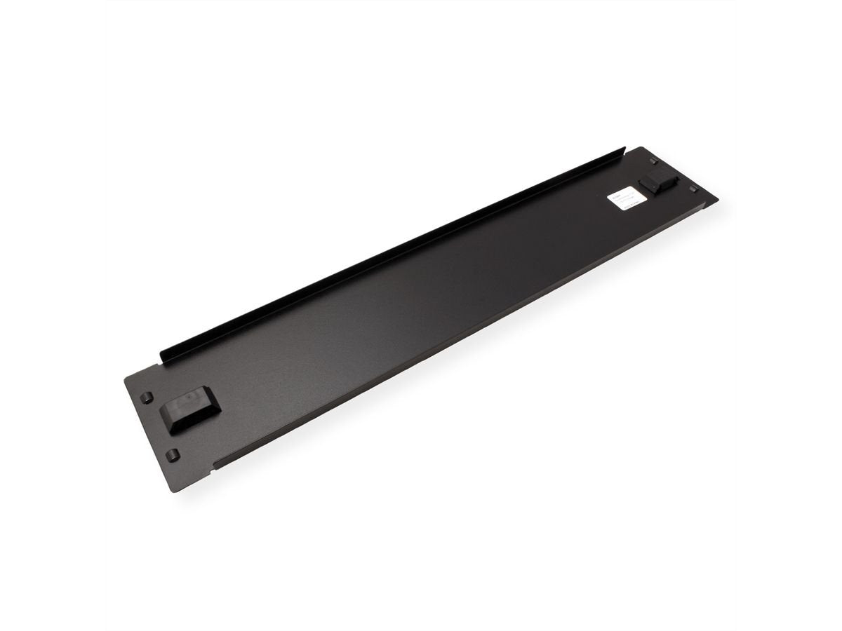 Roline 19-Zoll-Blindplatte Snap-In, 2 He, Schwarz