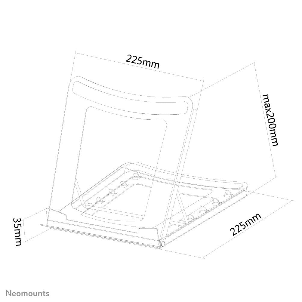 Newstar Soporte Para Portátil 5kg 10-15 '' / Negro / Inclinable