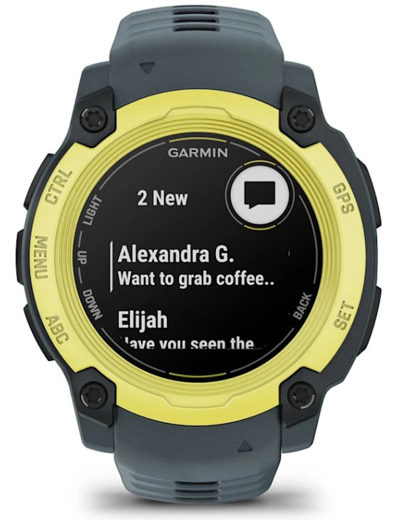 Smartwatch Garmin Instin E 40mm Amarillo Silicona Azul