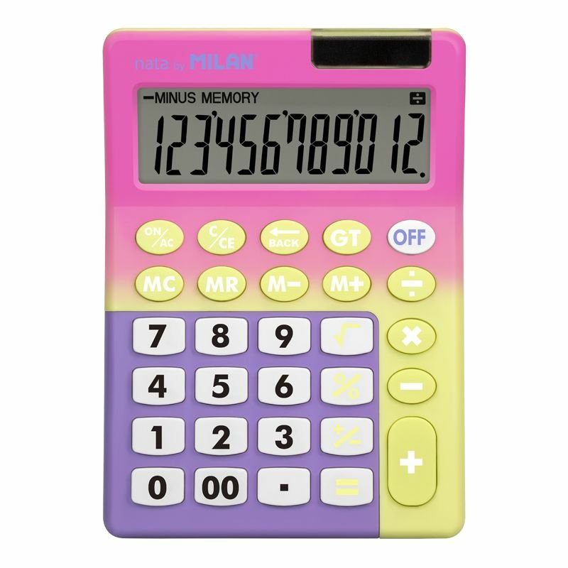Milan Calculadora 12 Dígitos Sunset -Caja Expositora-