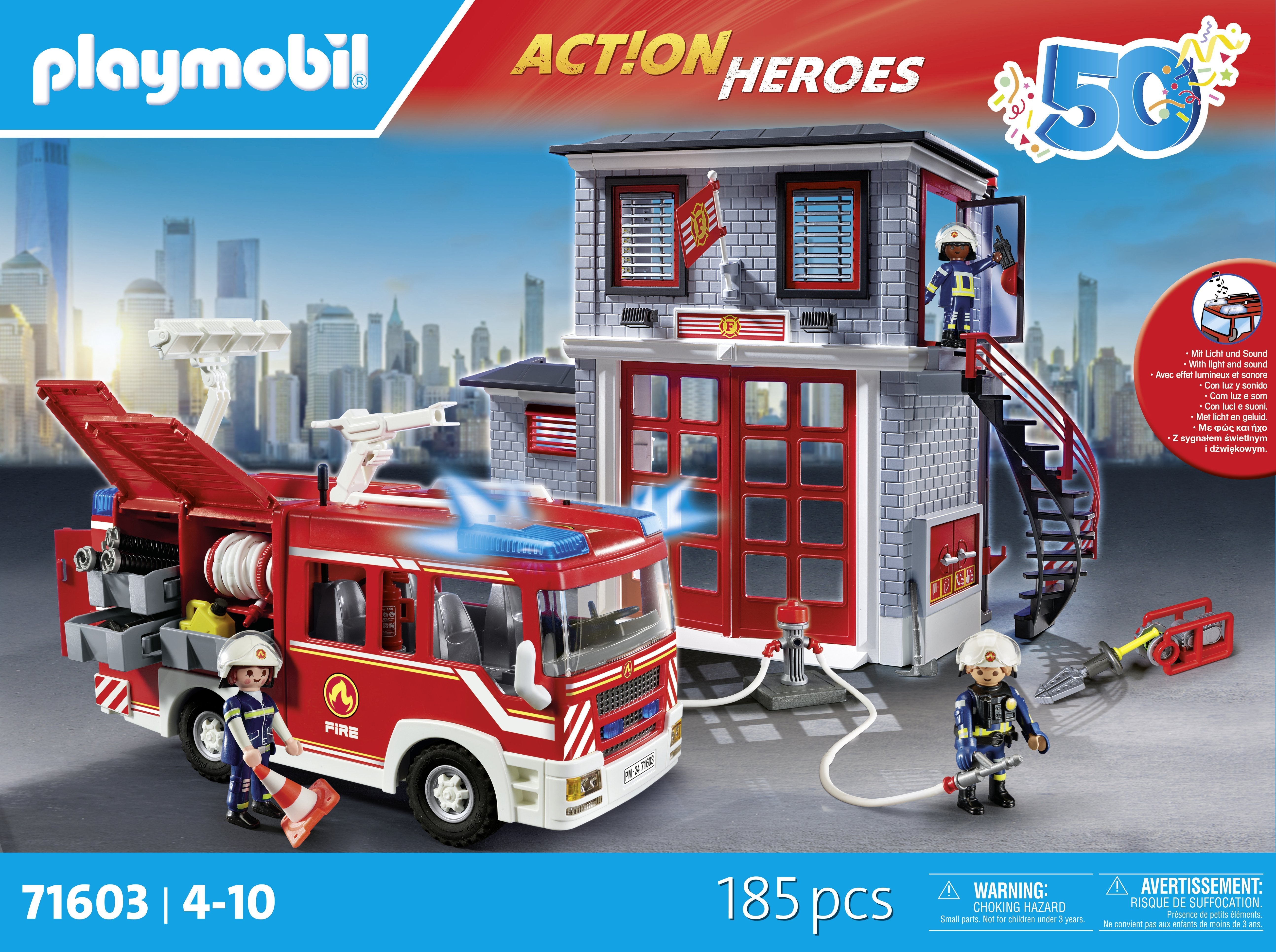 Playmobil 71603 Action Heroes Feuerwehr-Megaset, Juguete De Construcción 71603