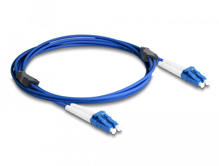 Delock Lwl Cable Mit Metallarmierung Lc Duplex Zu Lc Duplex Singlemode Os2 2 M