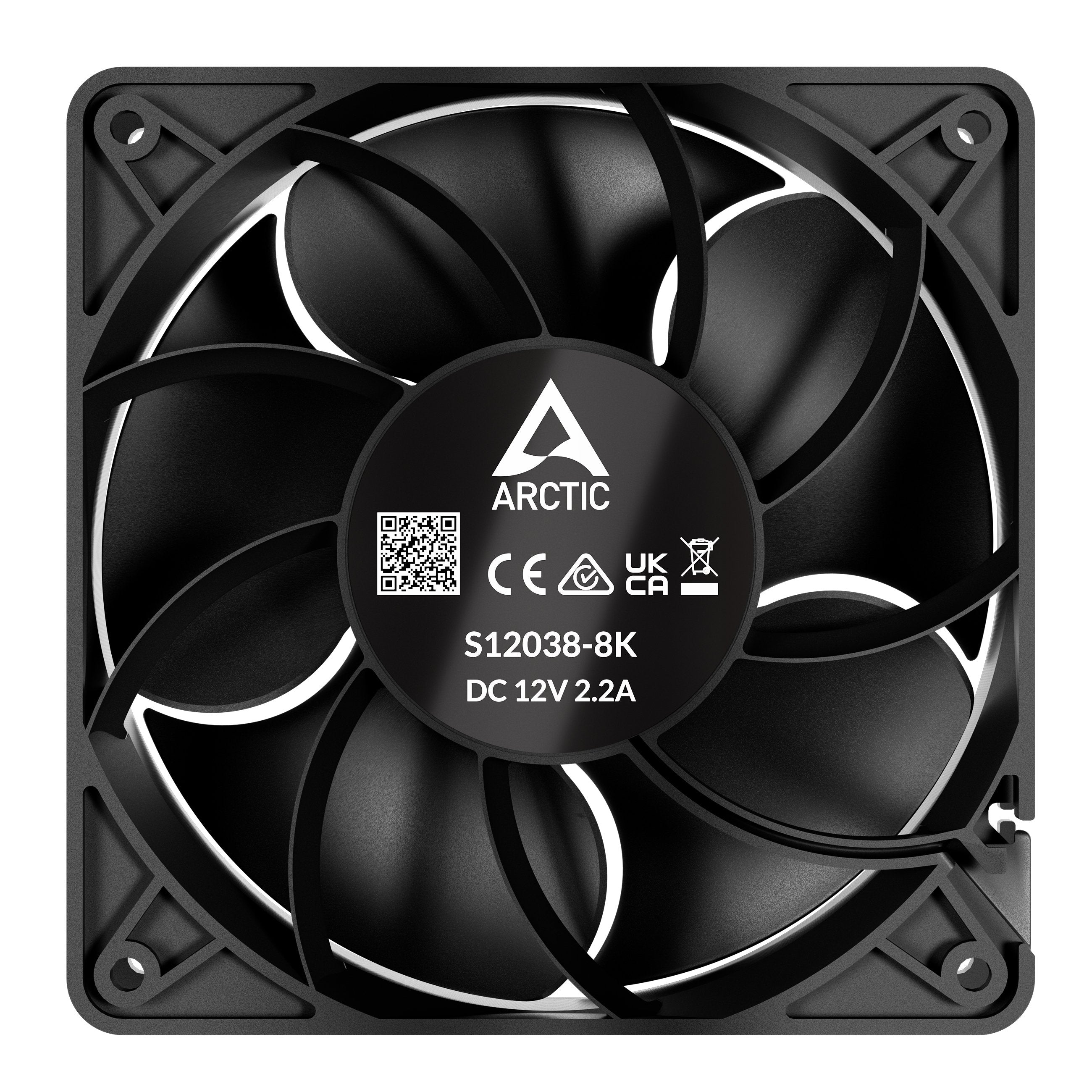 EAN 4895213704762 - ARCTIC S12038-8K Carcasa del ordenador Ventilador 12 cm Negro 1 pieza(s) imagen 4